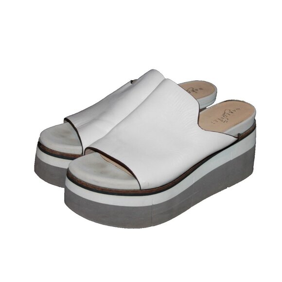 Naked Feet Women's Flow Platform Sandals Size 8.5  Off White (Mist) Chunky Boho - Picture 1 of 5